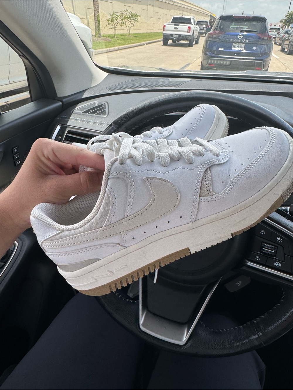 Nike Women’s Low-Top Sneakers in White with Gum Outsole